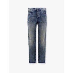 Rough Quartz Dirty Dark Indigo Slim Straight Jeans
