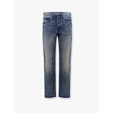 Rough Quartz Dirty Dark Indigo Slim Straight Jeans