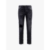 Black Repair Dropped Fit Jeans