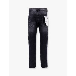 Black Repair Dropped Fit Jeans