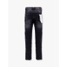 Black Repair Dropped Fit Jeans