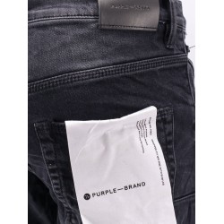 Black Repair Dropped Fit Jeans