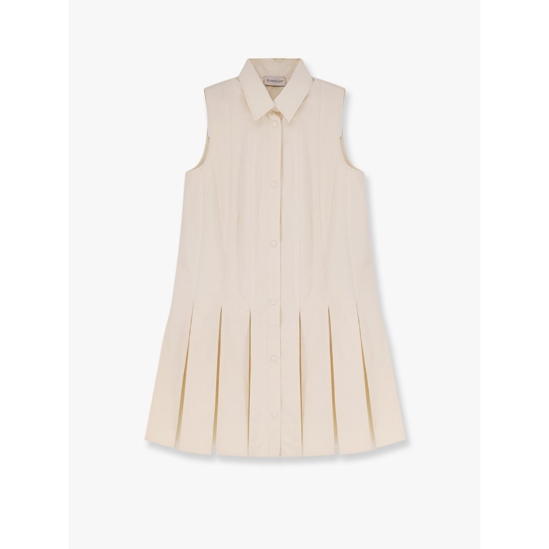 Cotton and silk mini chemisier dress