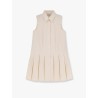 Cotton and silk mini chemisier dress