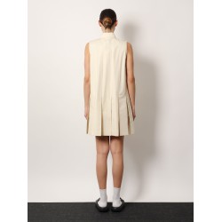Cotton and silk mini chemisier dress