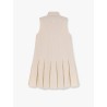 Cotton and silk mini chemisier dress