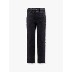Black Raw Slim Straight Jeans