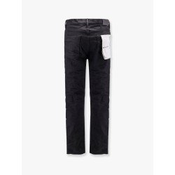 Black Raw Slim Straight Jeans