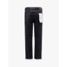 Black Raw Slim Straight Jeans