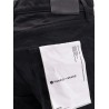 Black Raw Slim Straight Jeans