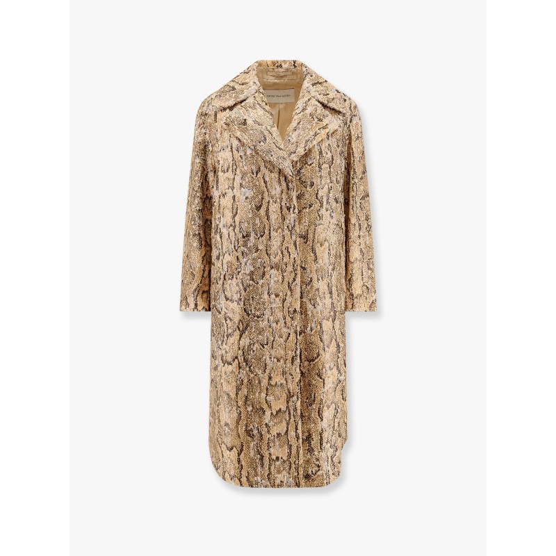 Ricca cotton coat with sequins embroidery