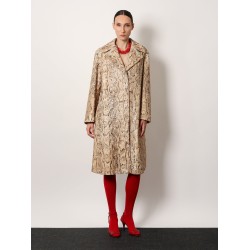 Ricca cotton coat with sequins embroidery