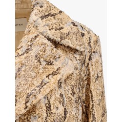 Ricca cotton coat with sequins embroidery