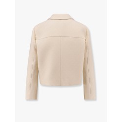 Wool and silk blazer with all-over GG motif