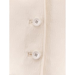 Wool and silk blazer with all-over GG motif