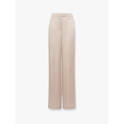Satin trousers with wide leg