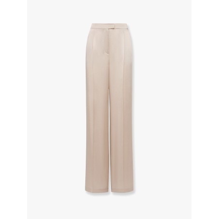 Satin trousers with wide leg