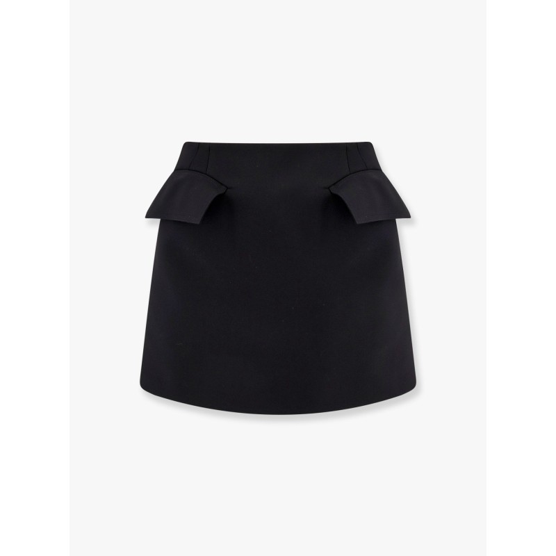 Mini lenght wool skirt