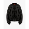 Draped padded bomber