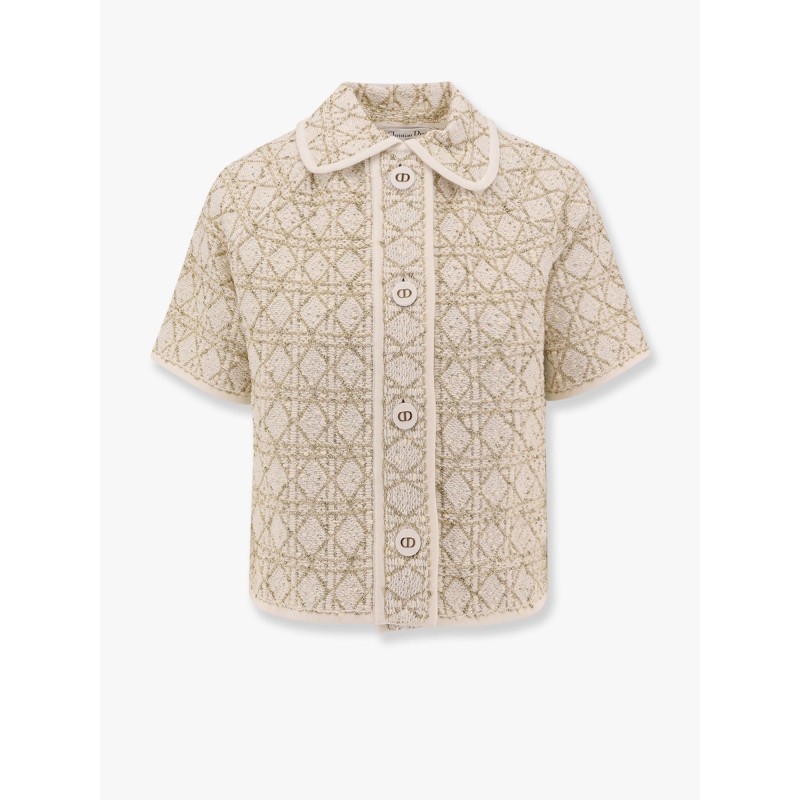 Canage Dior Or knitted blazer with Cannage lurex motif
