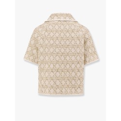 Canage Dior Or knitted blazer with Cannage lurex motif