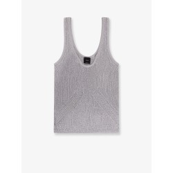 Noha viscose and metallized fibre tank top