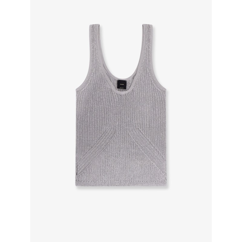 Noha viscose and metallized fibre tank top