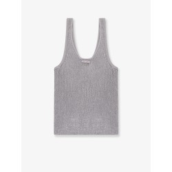 Noha viscose and metallized fibre tank top