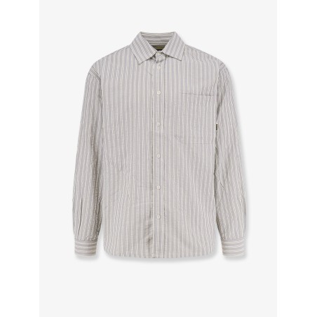 Striped cotton blend shirt