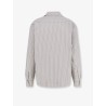 Striped cotton blend shirt