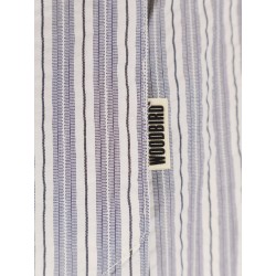 Striped cotton blend shirt