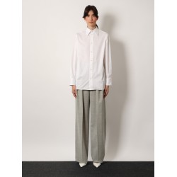 Certified cotton shirt with Cassandre embroidery