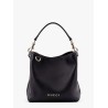 Gg emblem leather bucket bag with frontal logo