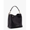 Gg emblem leather bucket bag with frontal logo