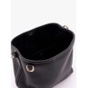 Gg emblem leather bucket bag with frontal logo