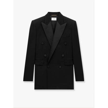 Certified wool Tuxedo Blazer with silk lining
