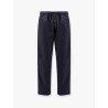 Organic cotton cargo trousers with logo embroidery