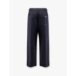Organic cotton cargo trousers with logo embroidery