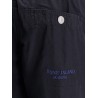 Organic cotton cargo trousers with logo embroidery