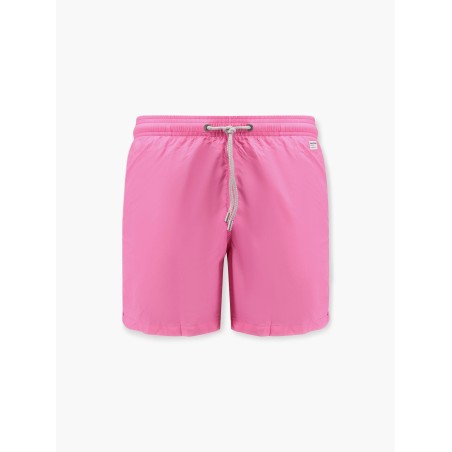 Lighting Pantone nylon swim trunks with Logo patch