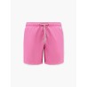 Lighting Pantone nylon swim trunks with Logo patch