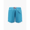 Lighting Pantone polyester swim trunks with Logo patch