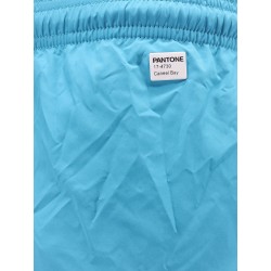 Lighting Pantone polyester swim trunks with Logo patch