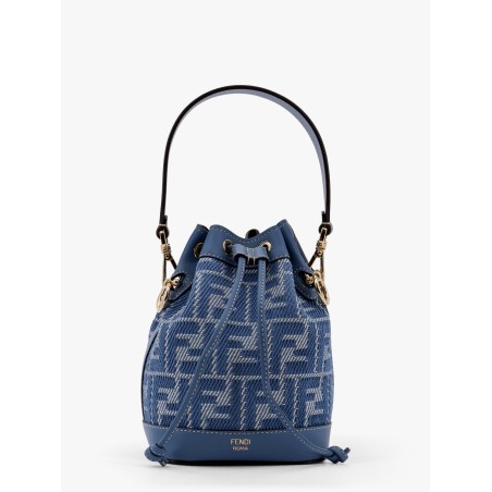 Mon Tresor FF jacquard fabric bucket bag