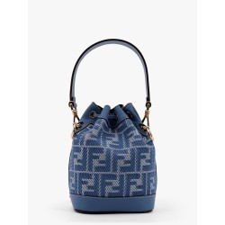 Mon Tresor FF jacquard fabric bucket bag