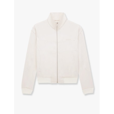 Satin jacket with Saint Laurent embroidery