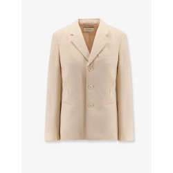 Single-breasted wool and viscose blazer