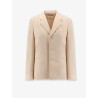 Single-breasted wool and viscose blazer