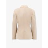 Single-breasted wool and viscose blazer