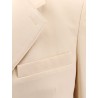 Single-breasted wool and viscose blazer